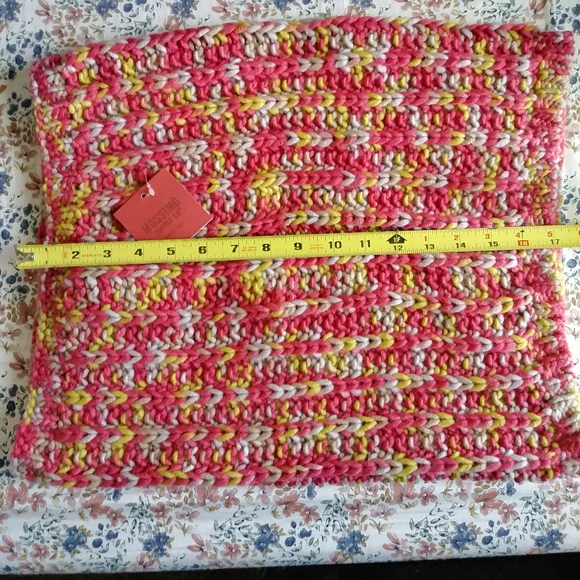 Pink Multi-Colored Infinity Scarf - Picture 6 of 6